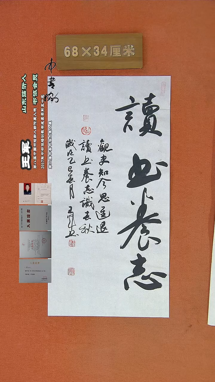 【闪购商品】书法864a王军书法作品