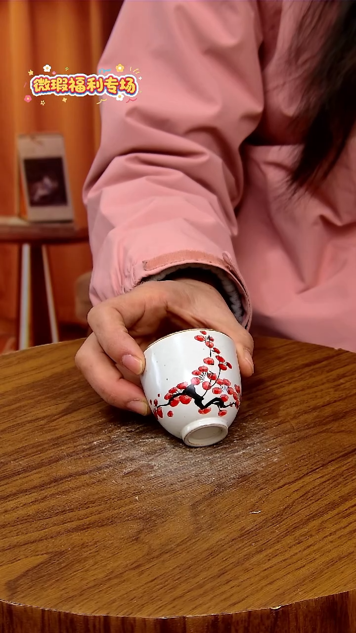 杯子陶景德镇手工手绘釉下彩陶瓷 