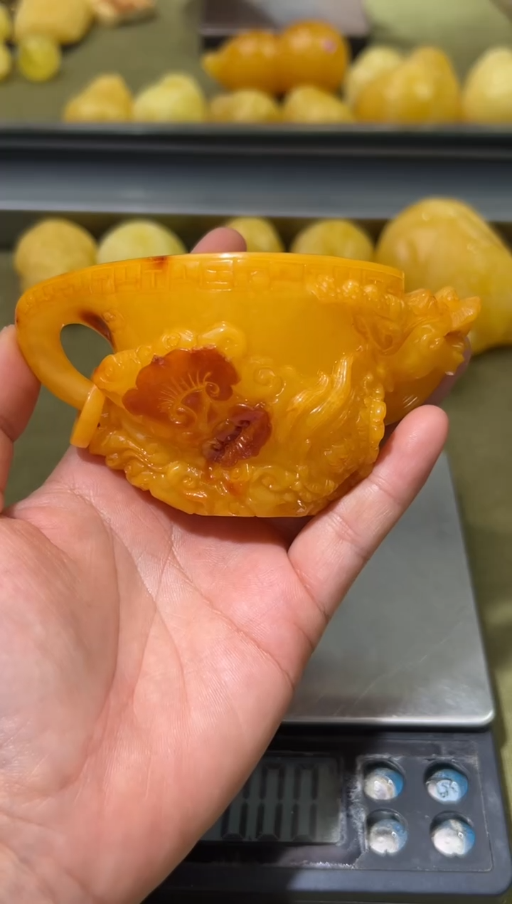 裸石琥珀未镶嵌l*e琥珀蜜蜡吊坠