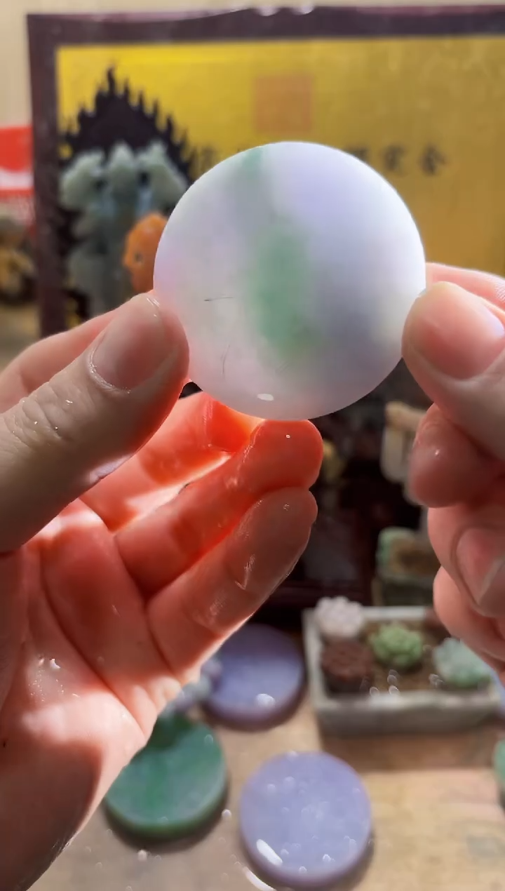 未镶嵌挂件翡翠A货常星8018