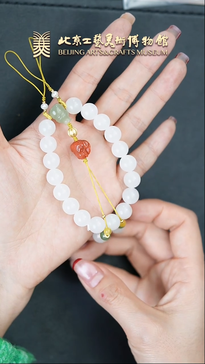 【闪购商品】和田玉手串未镶嵌B0213GMD316和田白玉十八子手串