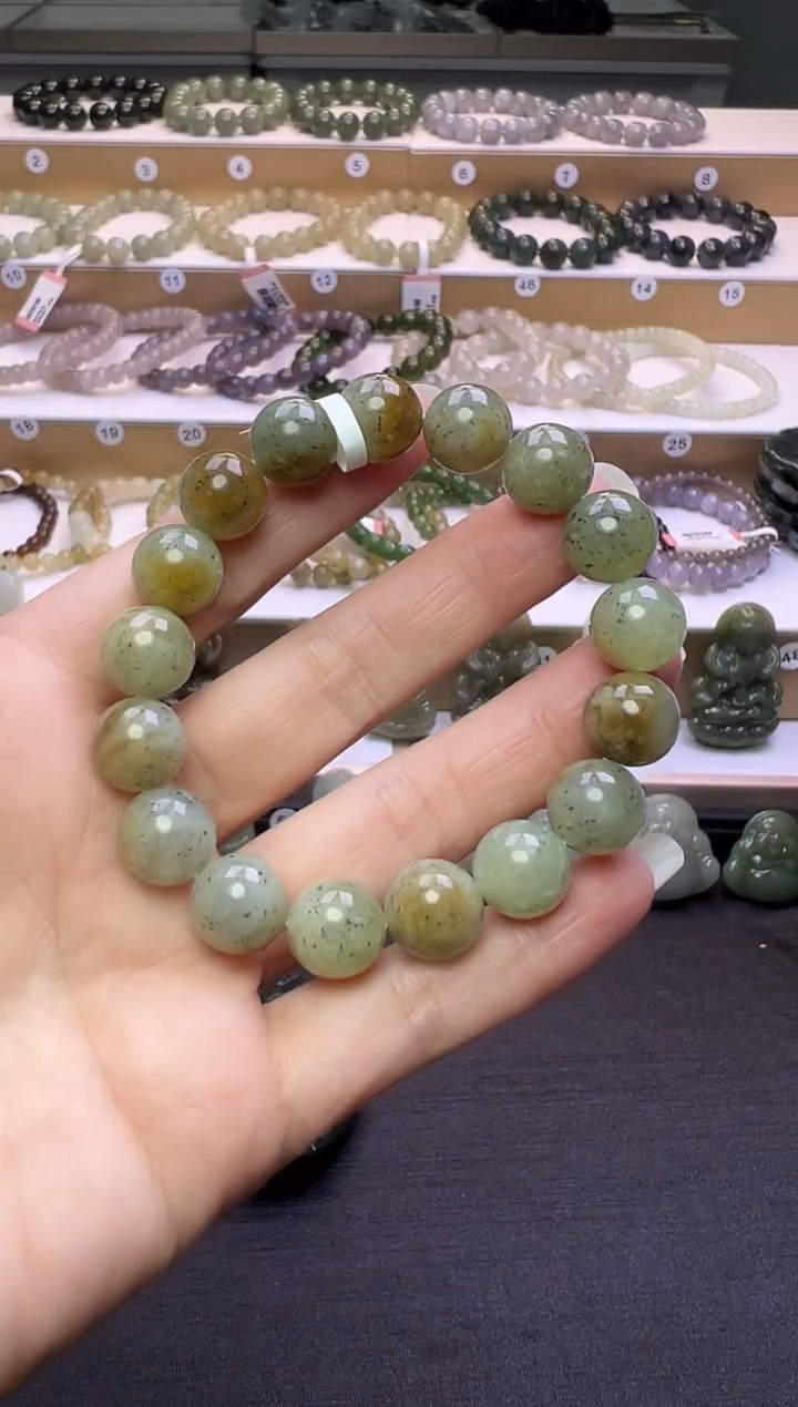 颈饰未镶嵌和田玉84号链接卡12mm微棉