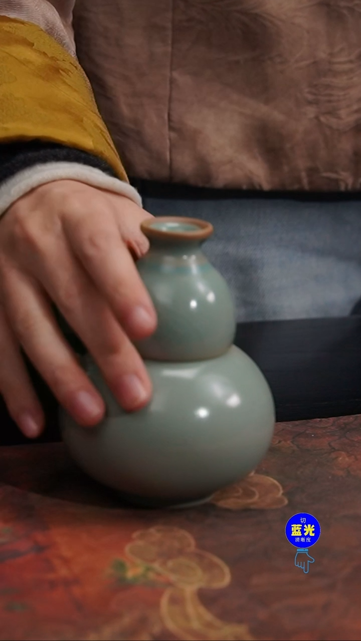 摆件瓷瑕（口部微微变形）清凉寺原矿釉独酌0068