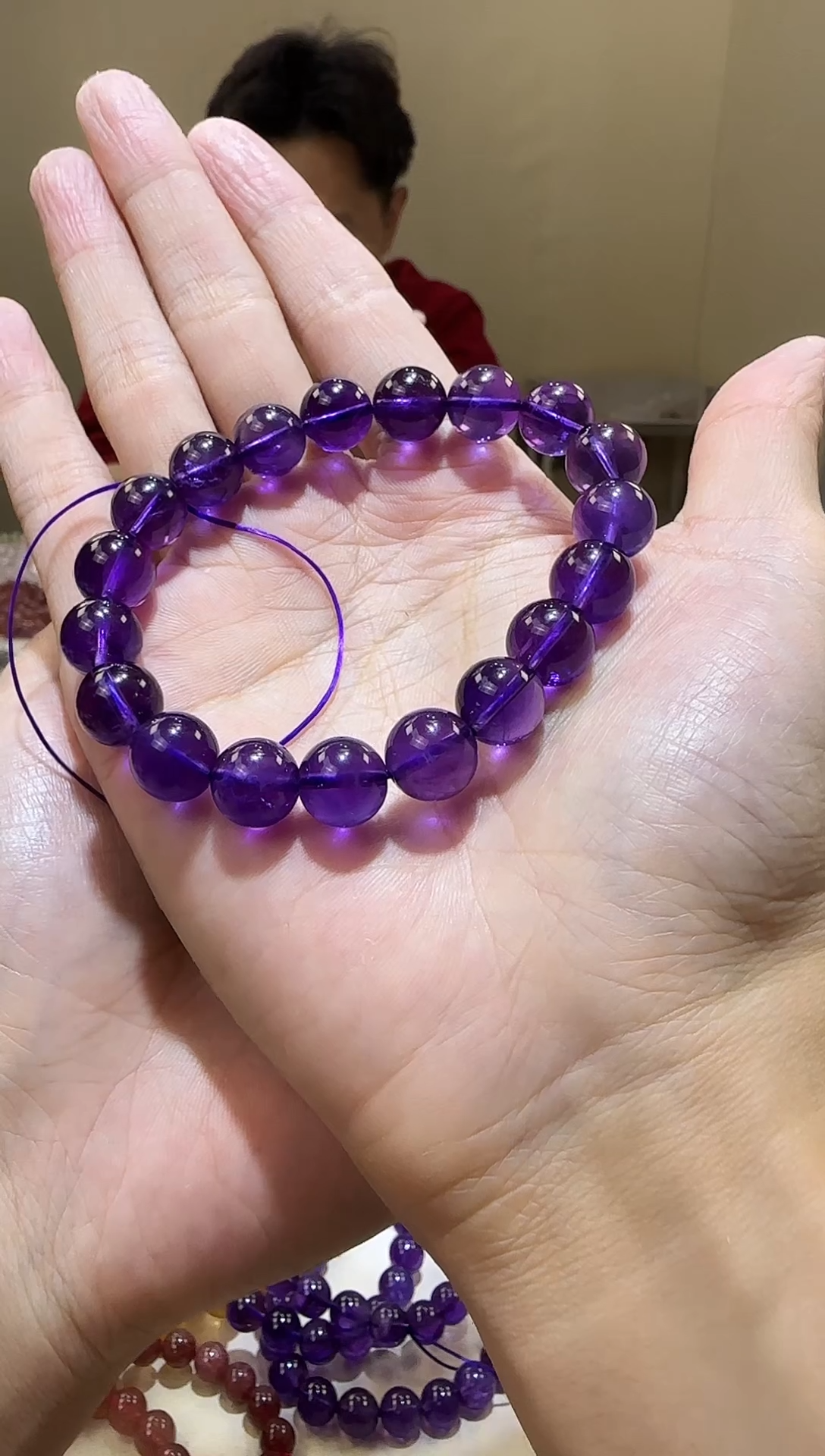 【闪购商品】水晶手链未镶嵌乌拉圭紫水晶10+