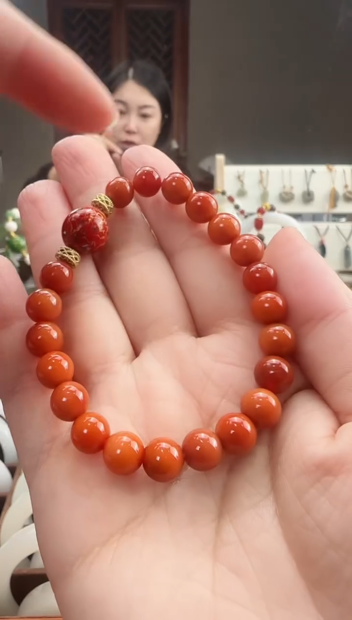木质类南红珠串款式
