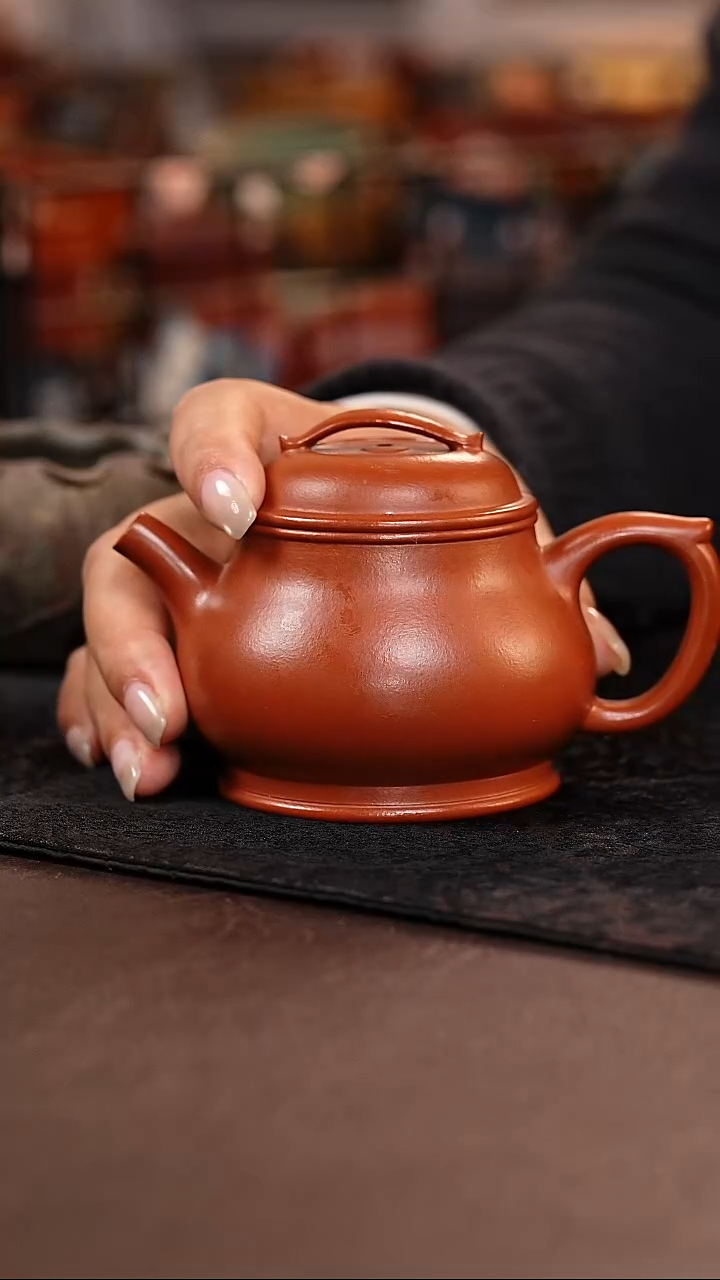 茶壶紫砂大红袍高潘壶
