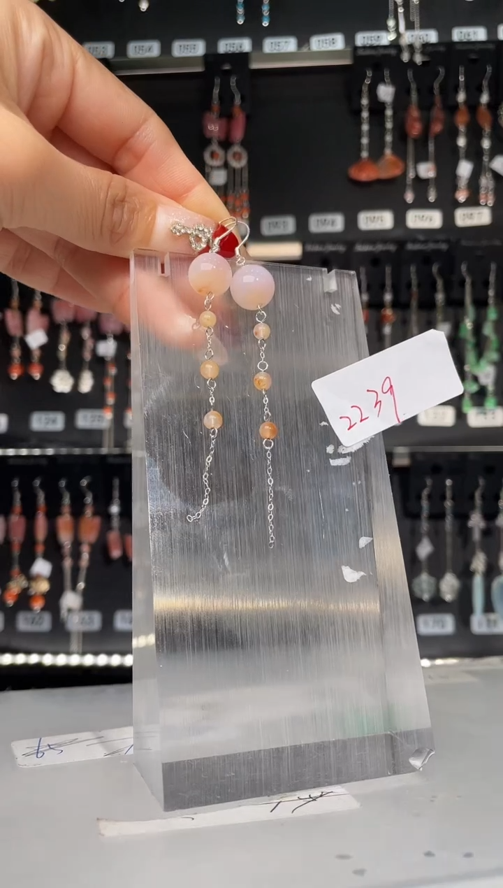 【闪购商品】紫晶耳饰银S925镶嵌喜欢拍