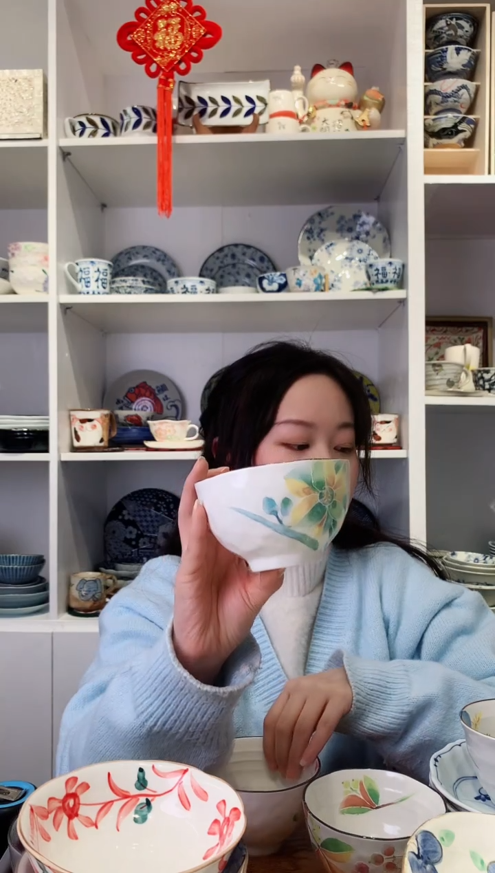 【闪购商品】钛合金日本进口和蓝米饭碗