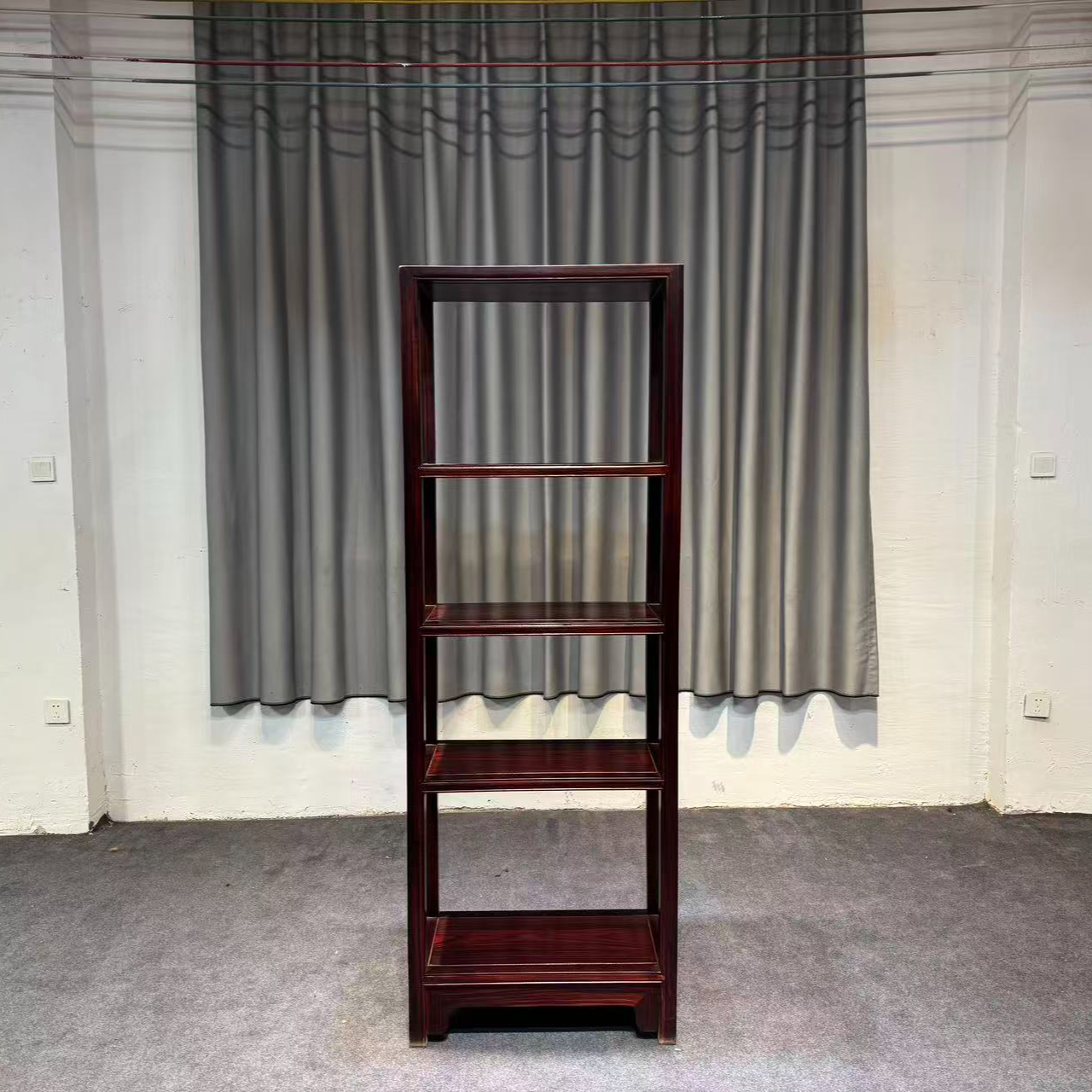 【直播专享】四层红木黑酸枝博古架书架新中式储物架中式古典