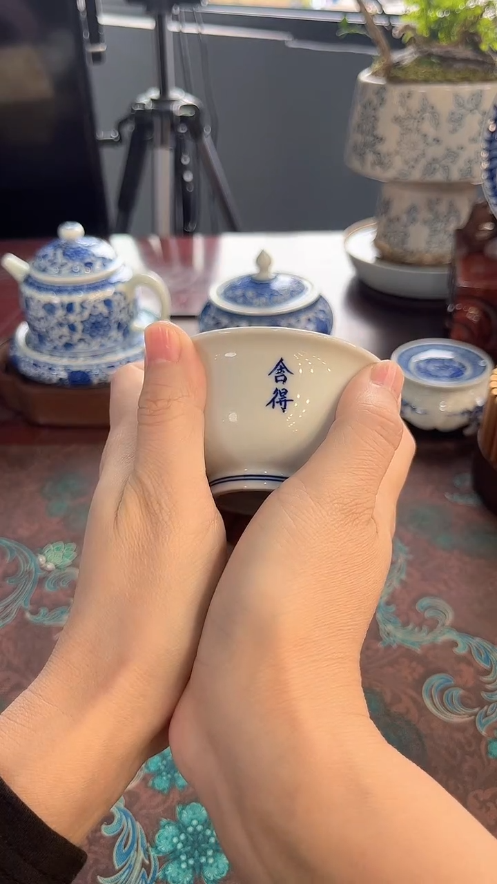 镹曰陶手工手绘柴窑茶具舍得