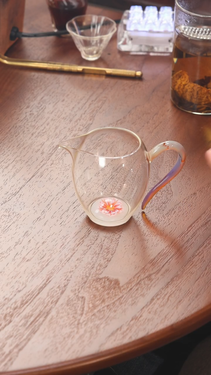 茶壶紫砂秋闻 玻璃公道杯 350cc