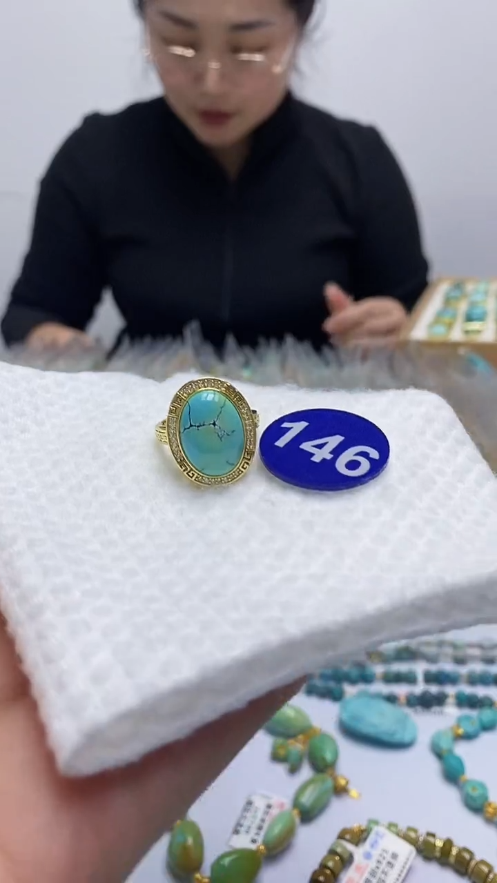 【闪购商品】绿松石戒指合金146戒指
