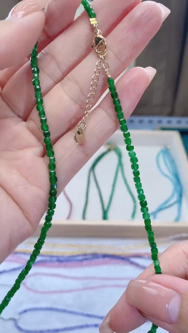 【闪购商品】祖母绿颈饰14K金镶嵌诗颜珠宝甄选SYZB99