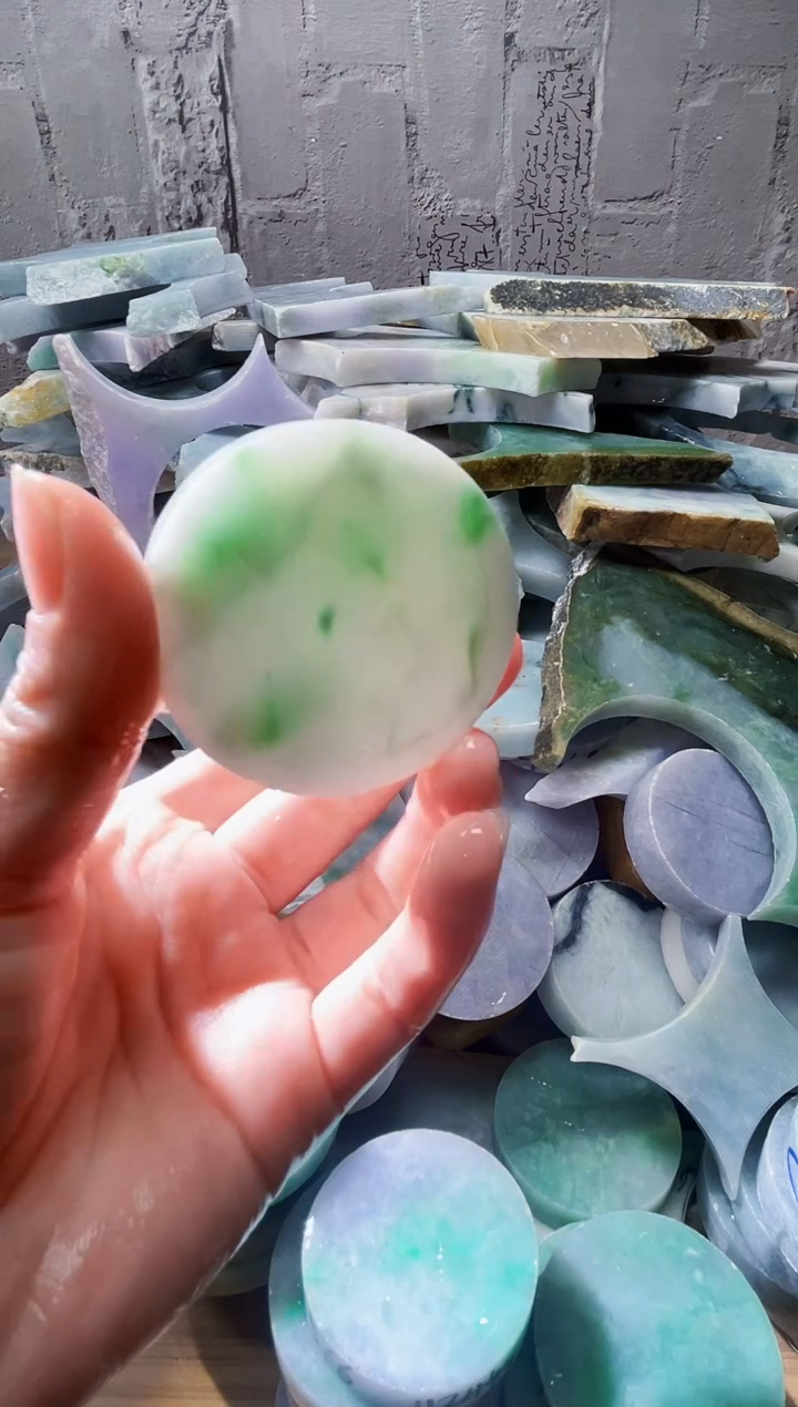 裸石翡翠天然翡翠A货石 南 068