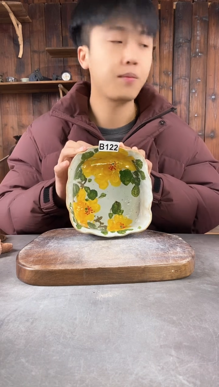 【闪购商品】碗122，手工手绘，新年快乐！