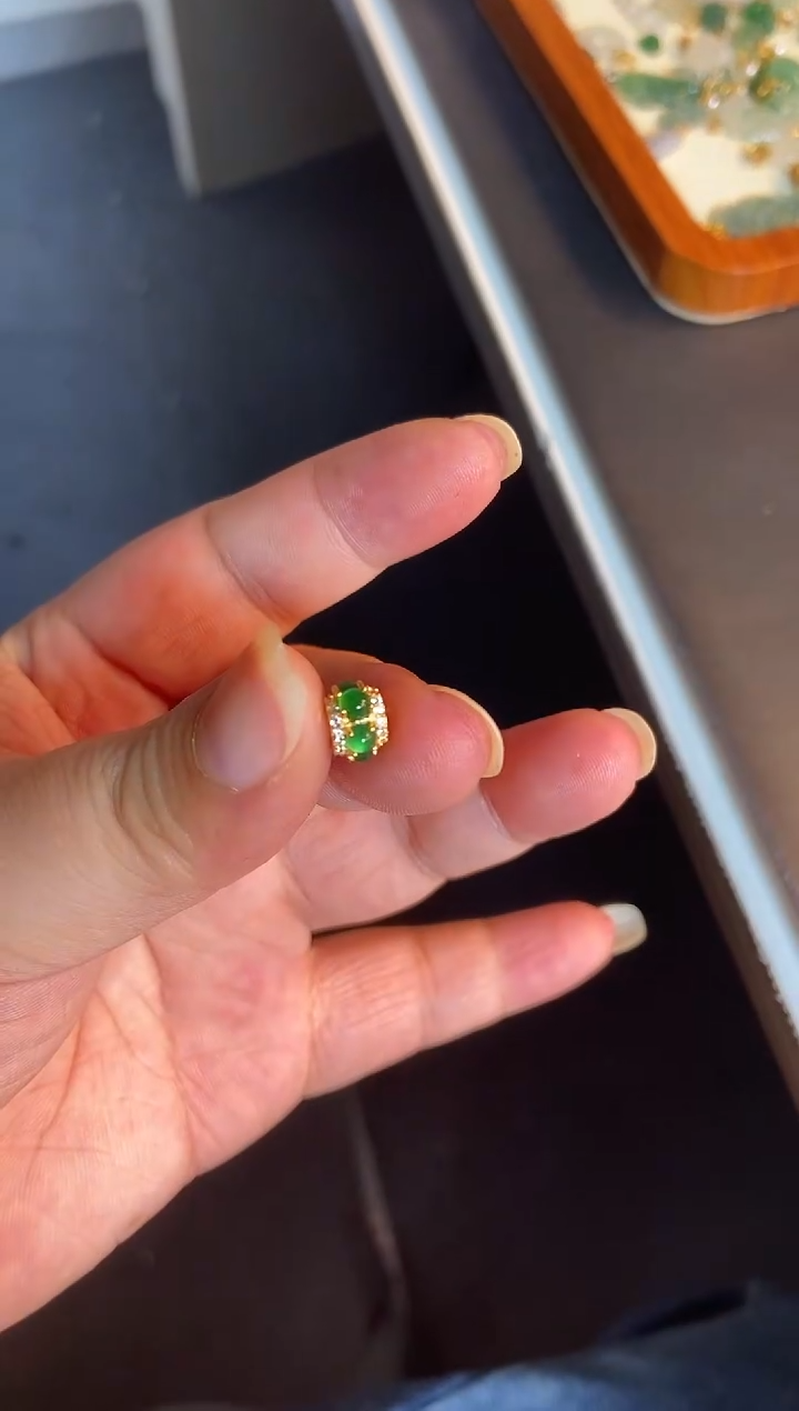 吊坠(不含链)银S925镶嵌翡翠1