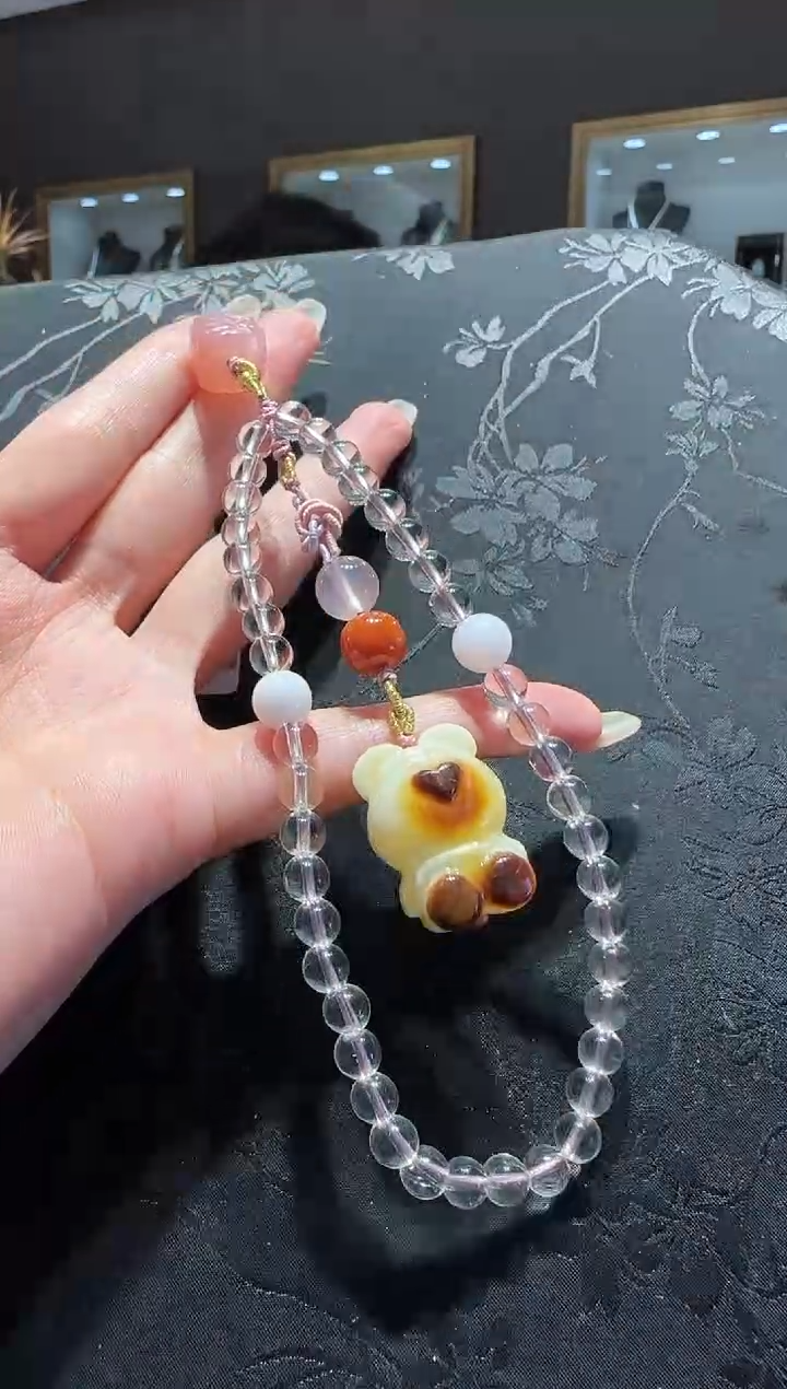 【闪购商品】水晶手机链未镶嵌水晶手机链