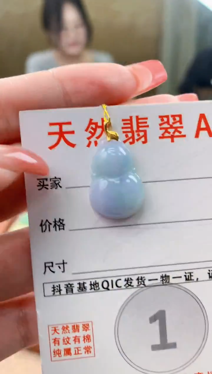 颈饰未镶嵌翡翠天然A货翡翠挂件