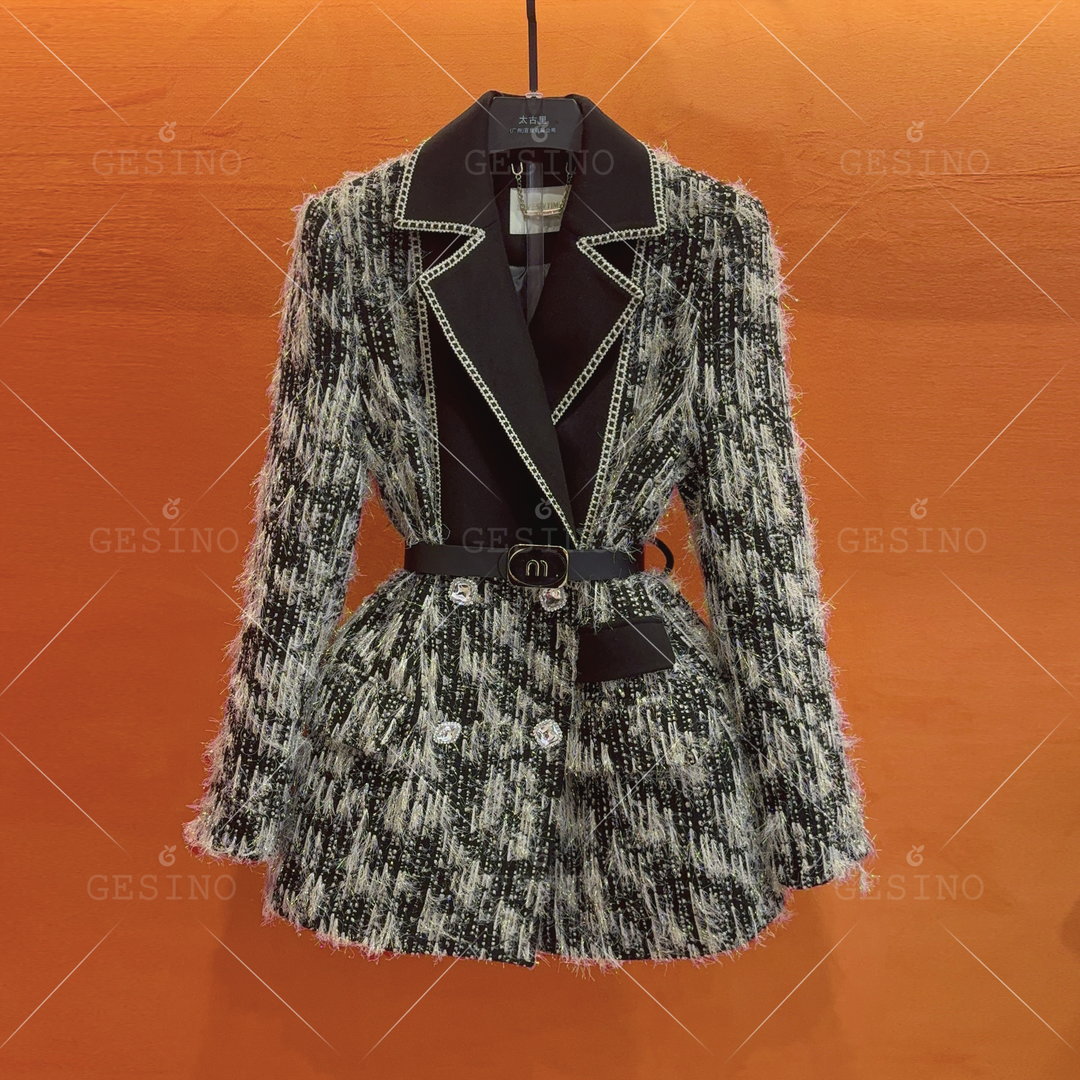 【露】秋冬高奢限定款|优雅气质轻奢款法式设计外套G-0336