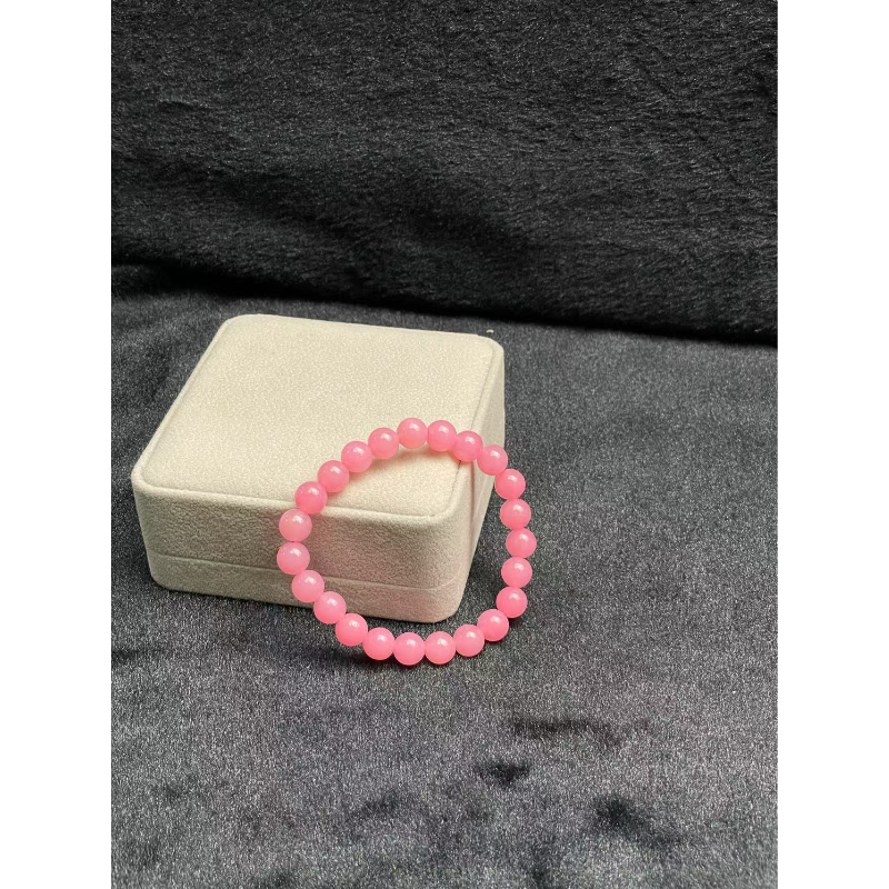 K47粉澳8M手串女款主播推荐奇石