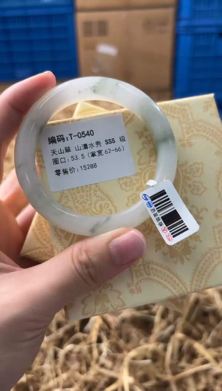 未镶嵌手镯石英质玉T-0540