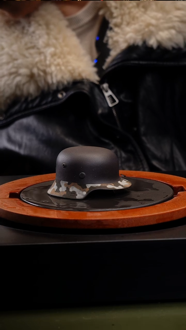 茶壶紫砂毛****?三川紫砂十级福利迷彩盔盔杯