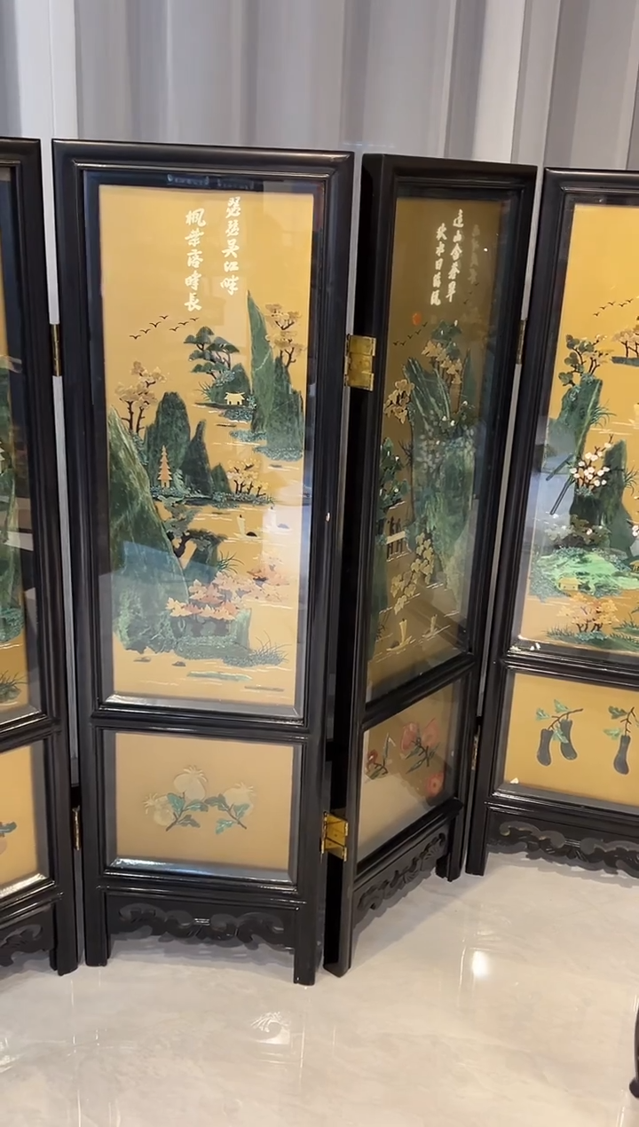 屏风大漆漆器大漆漆器