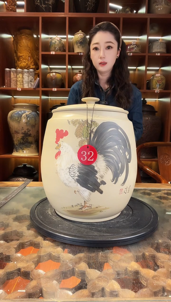 【闪购商品】缸云南建水紫陶白泥缸@32