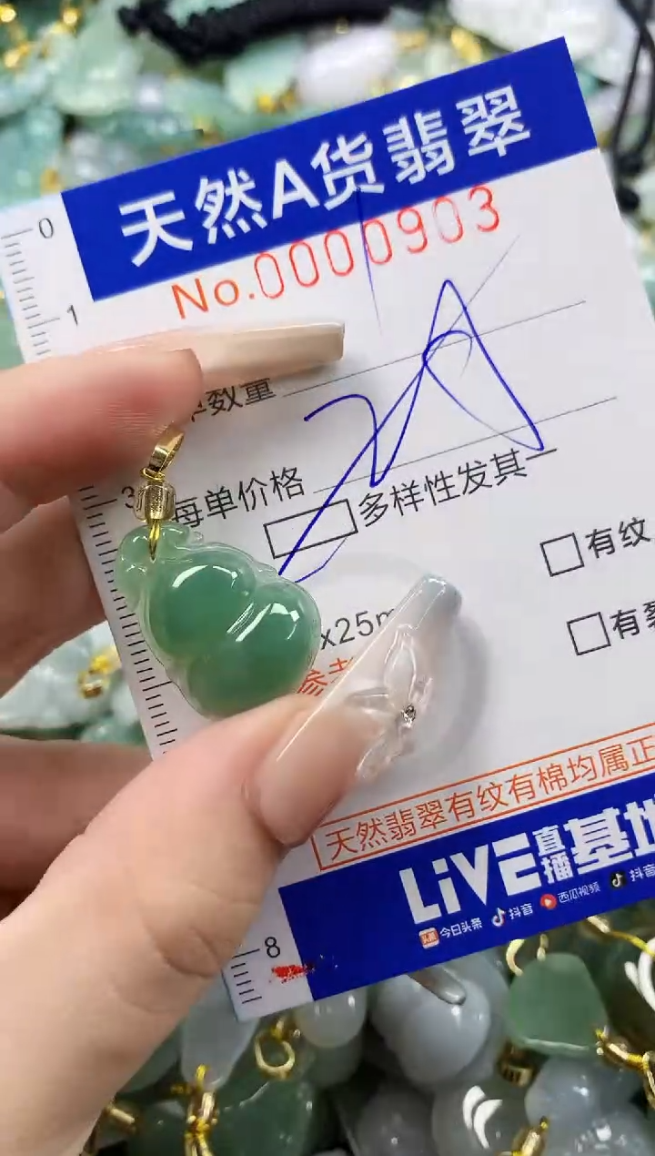 颈饰未镶嵌翡翠天然A货翡翠