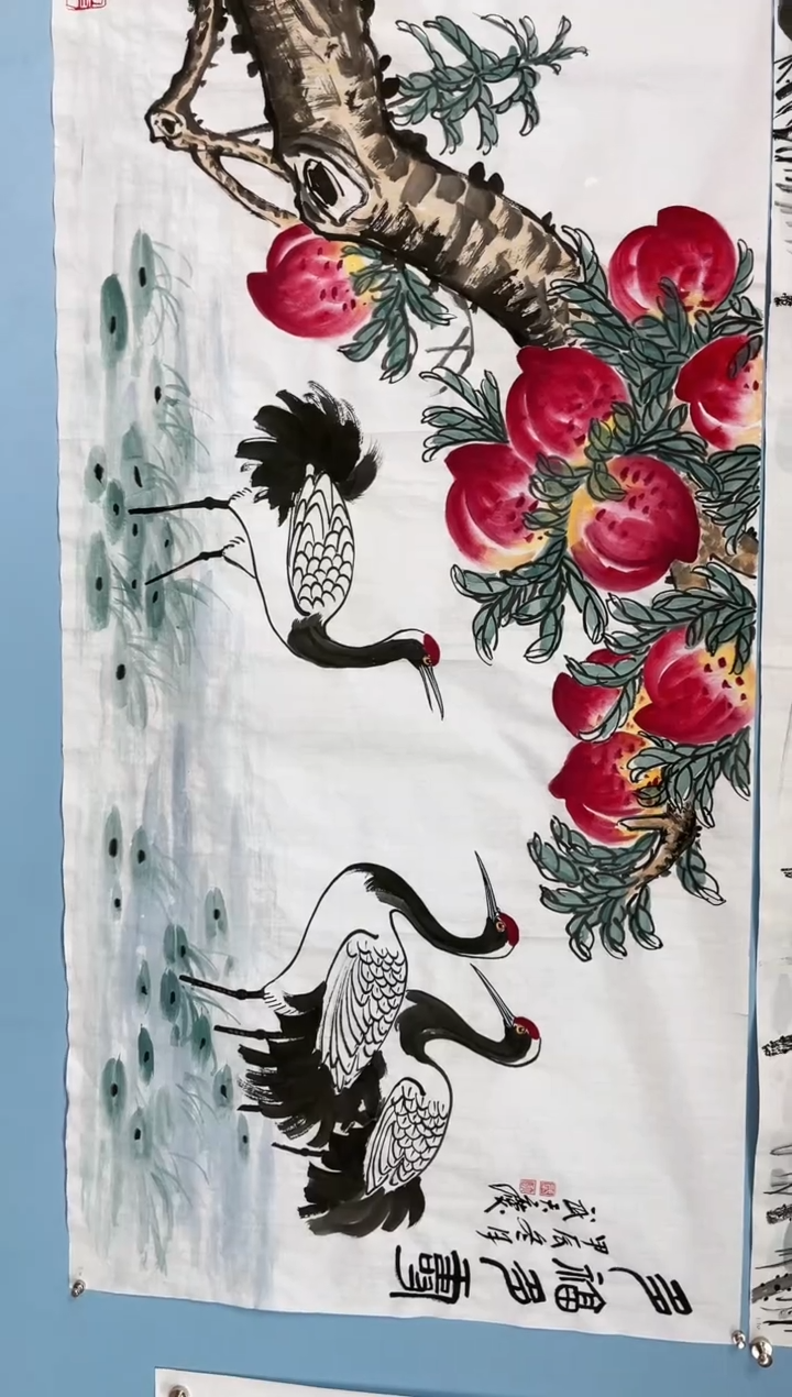 【闪购商品】国画武天庆老师寿桃