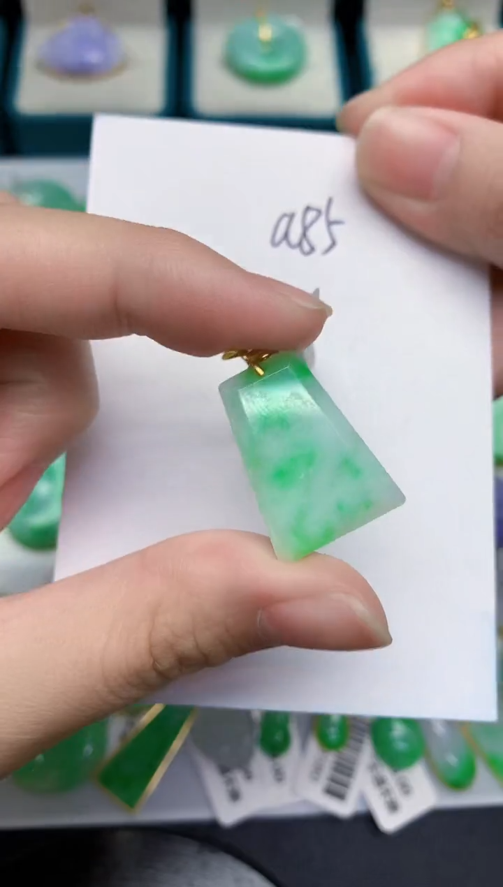 【闪购商品】翡翠颈饰18K金镶嵌000000000