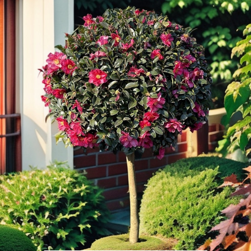 【一物一拍】狮子头财神茶梅球庭院用球花镜盆栽绿植开花植物花园植