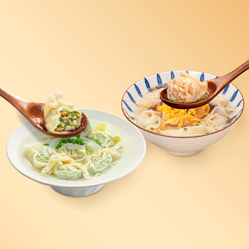 鹿有有大馄饨组合猪油渣荠菜大馄饨榨菜黑毛猪菜肉大馄饨早餐速食