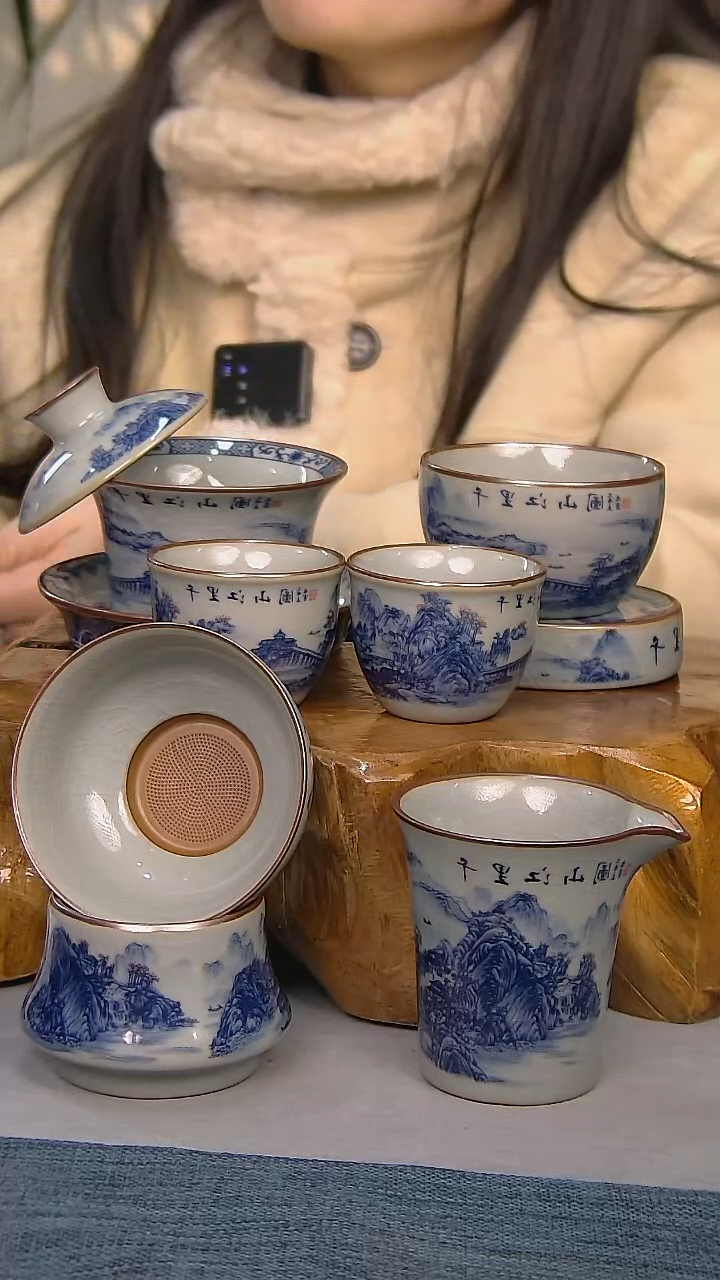 【闪购商品】7件套陶瓷茶具家用简装系列 