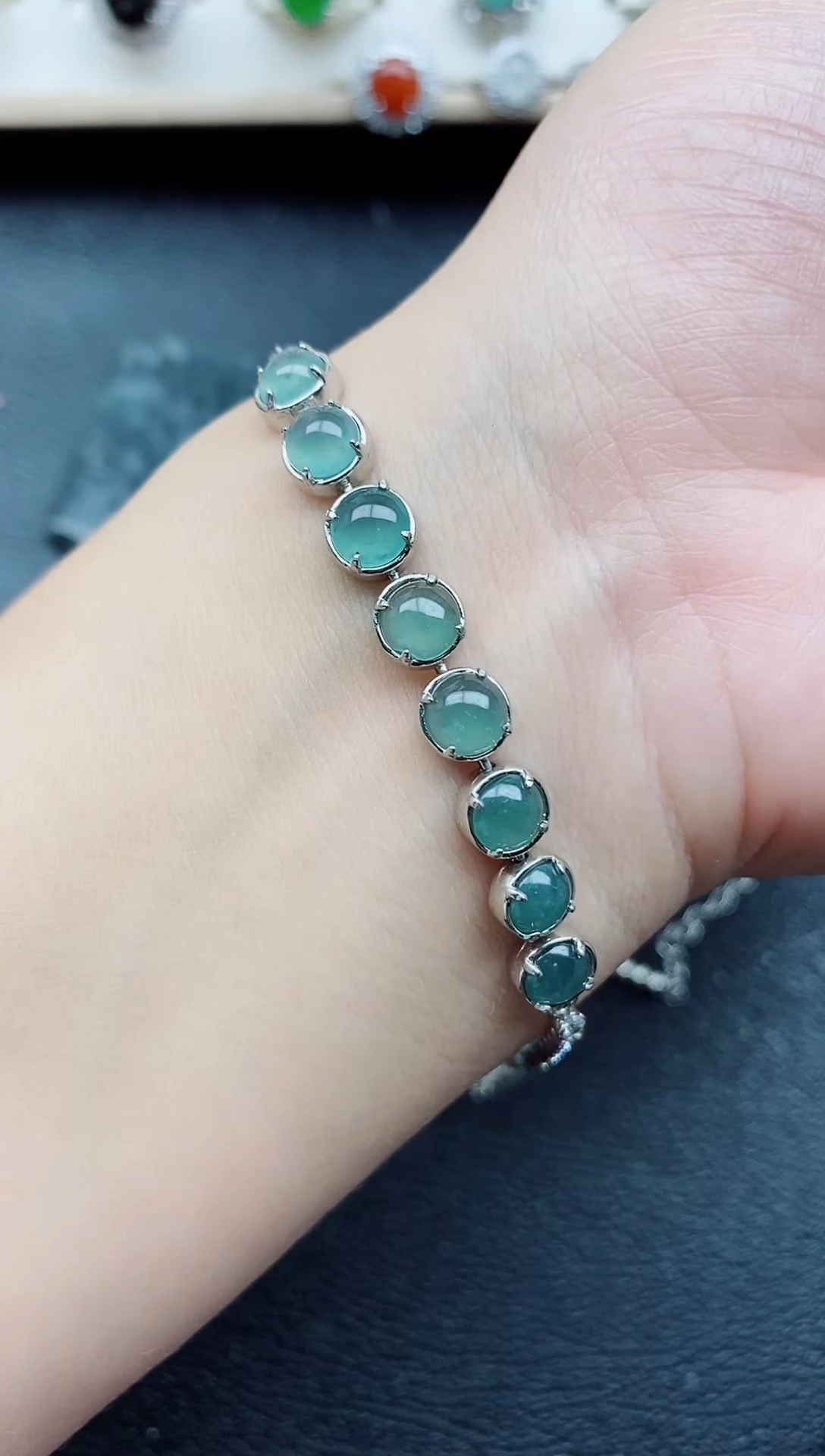 【闪购商品】翡翠戒指银S925镶嵌11111