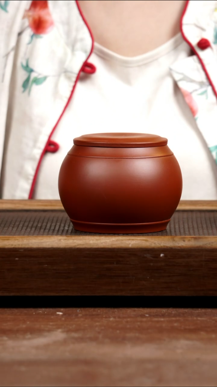 茶壶紫砂朱泥茶叶罐