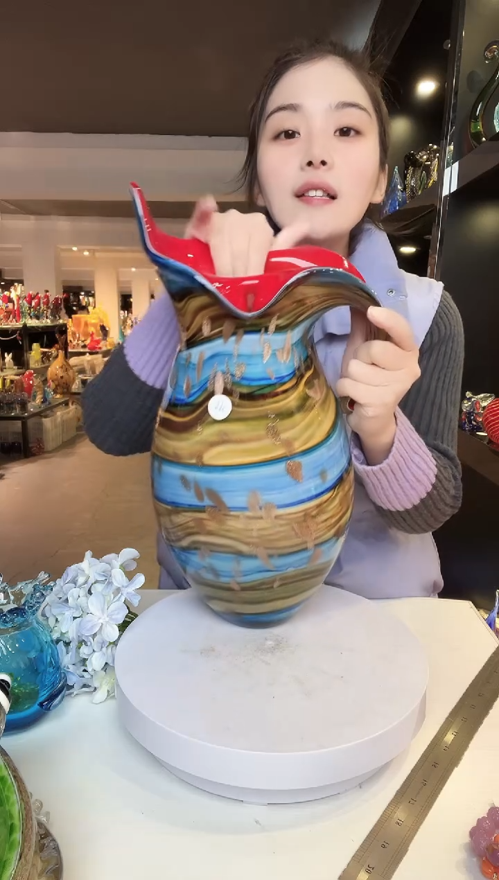 【闪购商品】茶盏琉璃摆件家居摆件