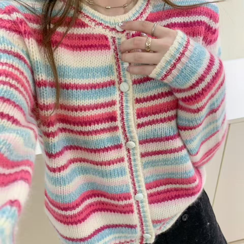 【小梦女装】J3女士时尚毛衣百搭休闲宽松集合款（不能高温水洗机洗）