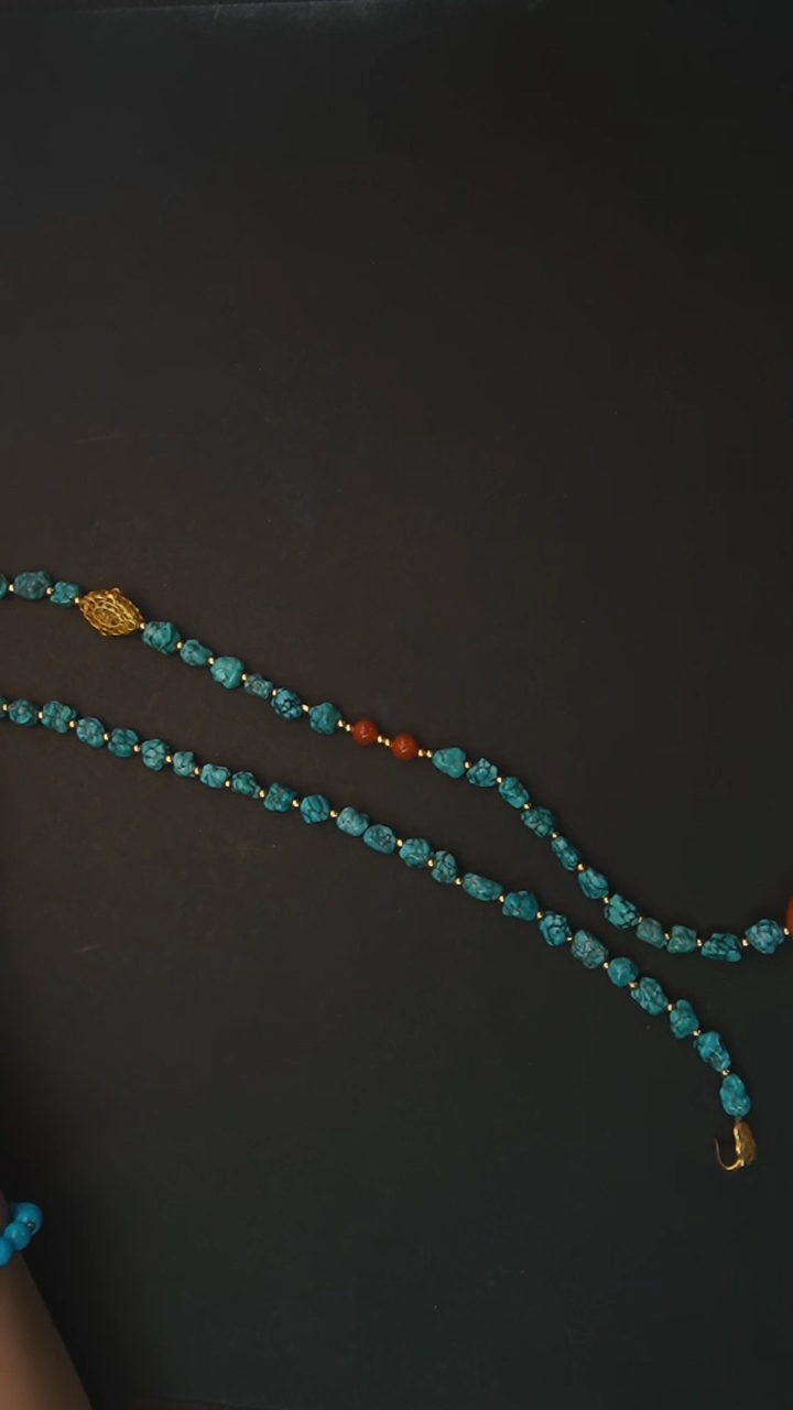 【闪购商品】绿松石项链银S925镶嵌发货一件