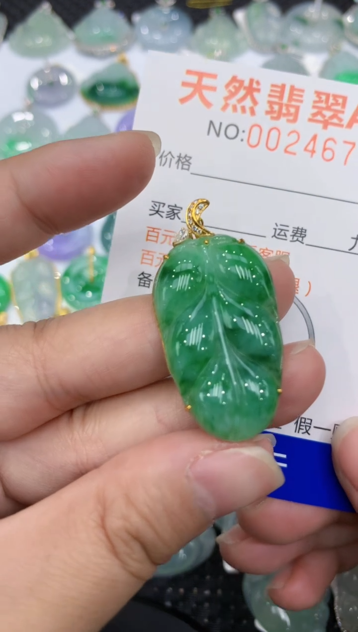 【闪购商品】翡翠颈饰18K金镶嵌1111111111