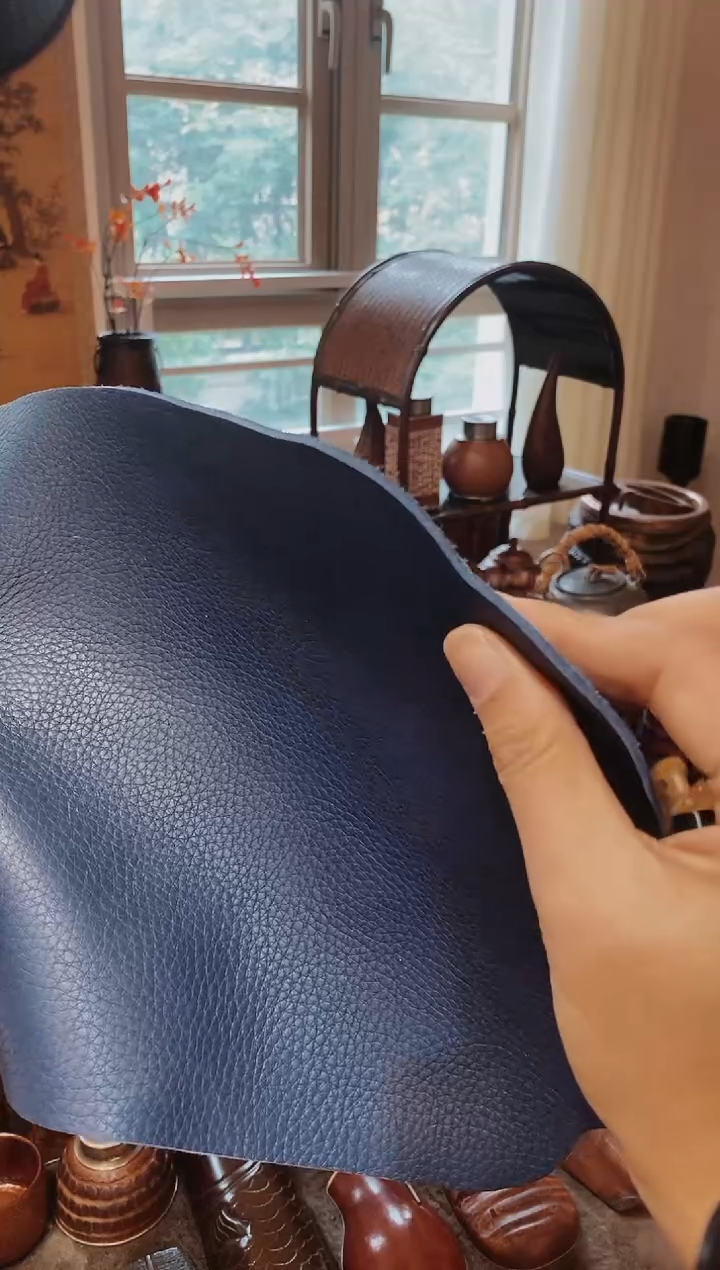 精品蓝色牛皮茶垫