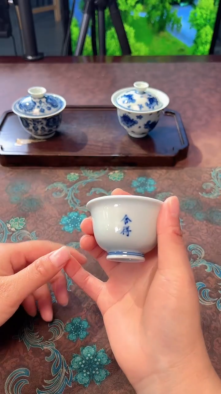 镹曰    手工柴窑纯手绘茶器