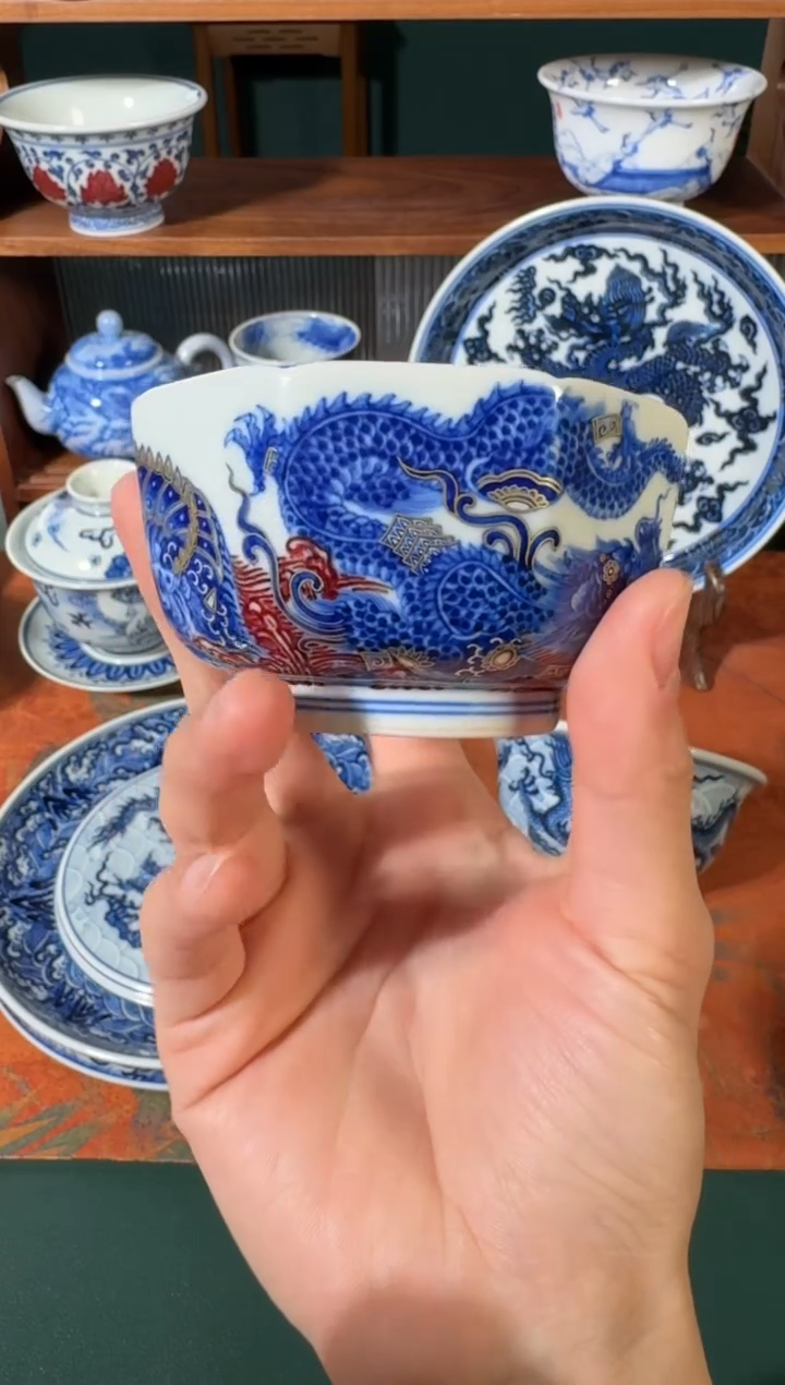 【闪购商品】杯永明尚玩四大神兽八方杯