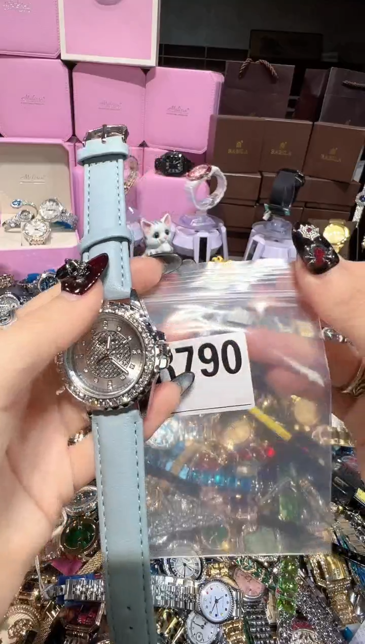 石英机芯不锈钢不锈钢直播定闪专用