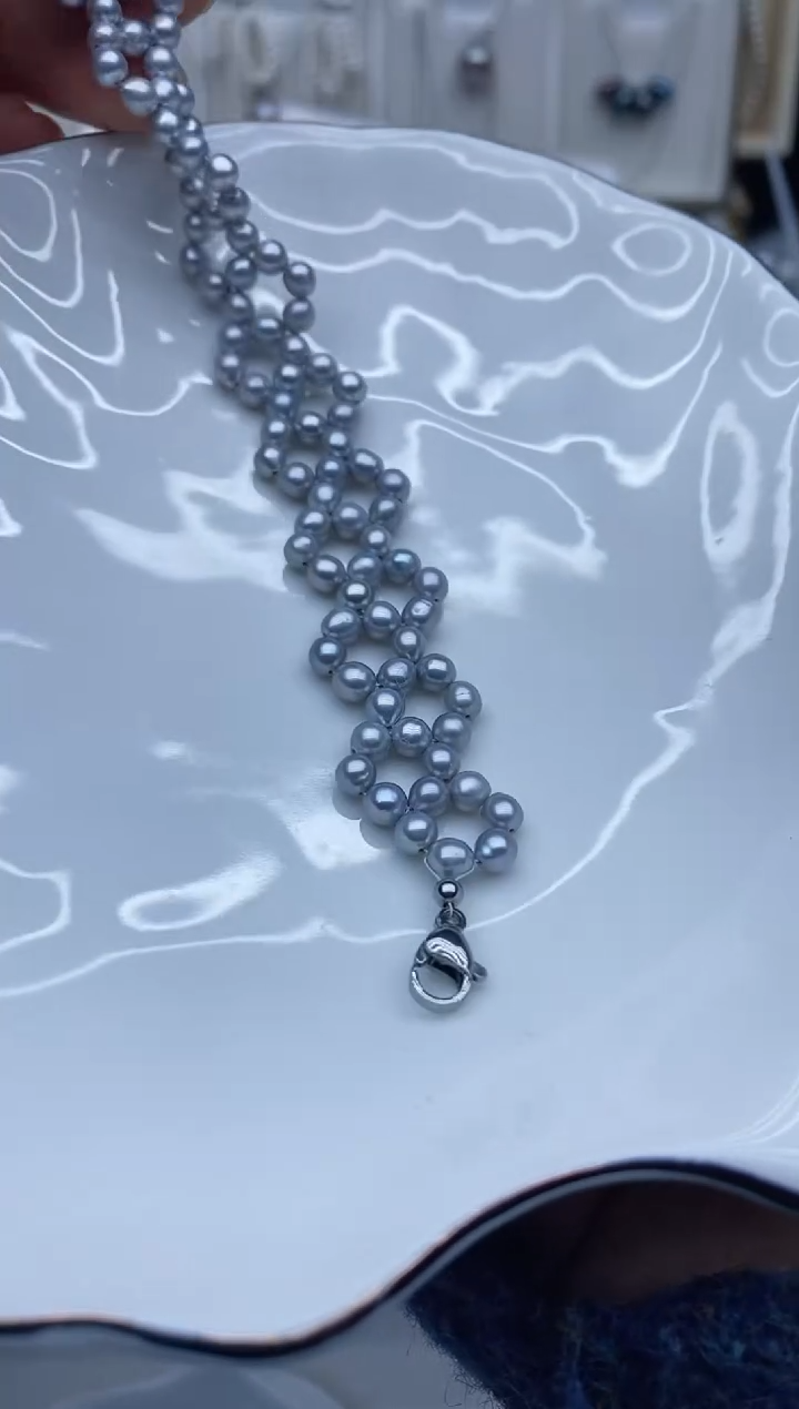 未镶嵌手链淡水珍珠手链