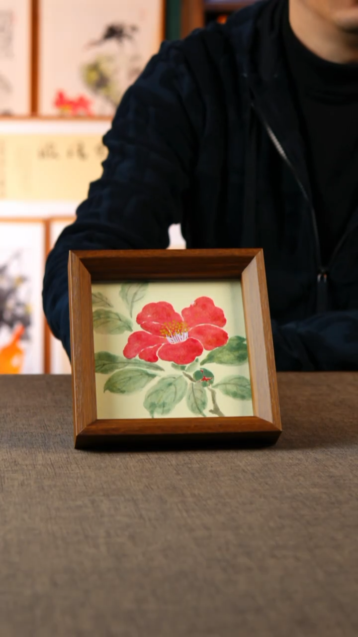 国画海棠花  14.14