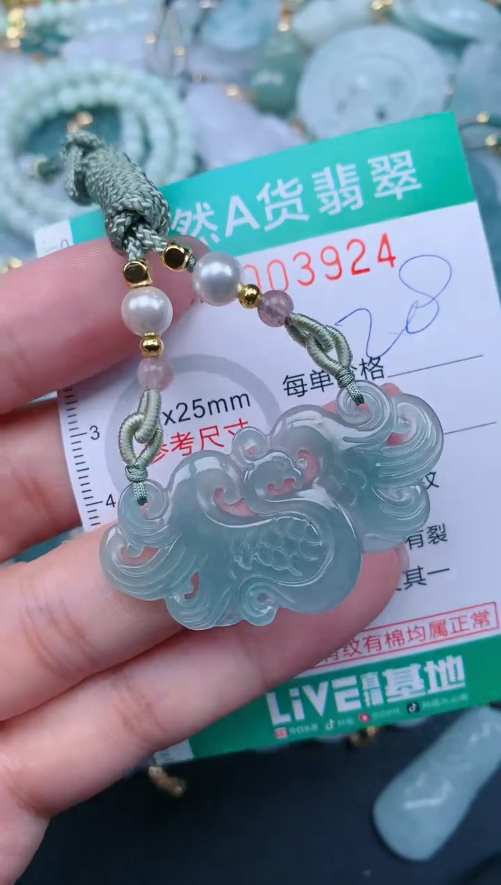 翡翠未镶嵌颈饰.0003924