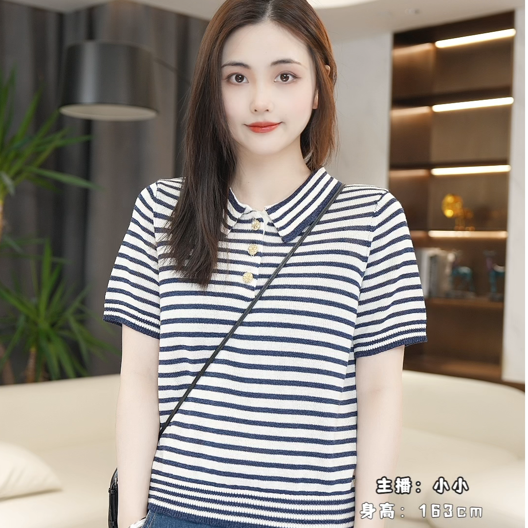 LAZYVISION25春夏新款休闲时尚百搭短袖T恤ZMD-30489小小