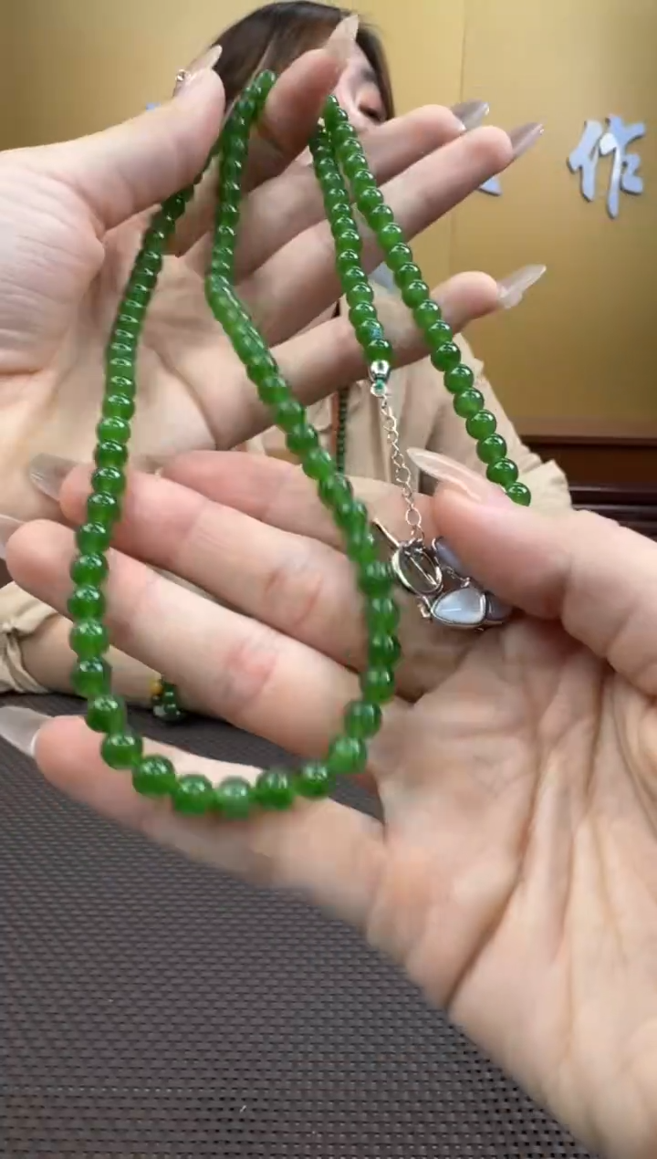 【闪购商品】和田玉项链未镶嵌6mm