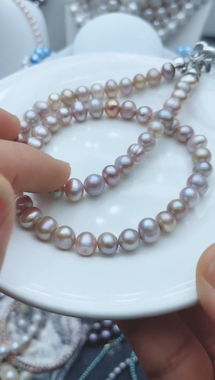 【闪购商品】淡水珍珠颈饰钛钢1